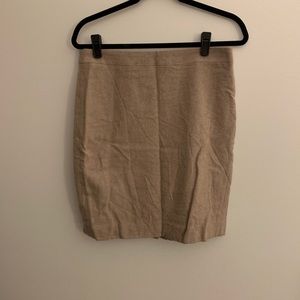 Oatmeal Crew Pencil Skirt – Wool
